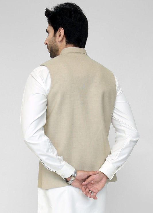 Khaki Waistcoat For Men's