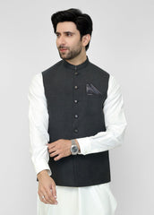 Classic Black Waistcoat For Men's