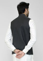 Classic Black Waistcoat For Men's