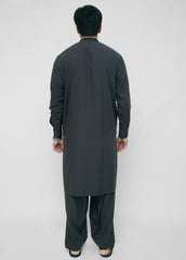 Grey Blue Men Shalwar Kameez