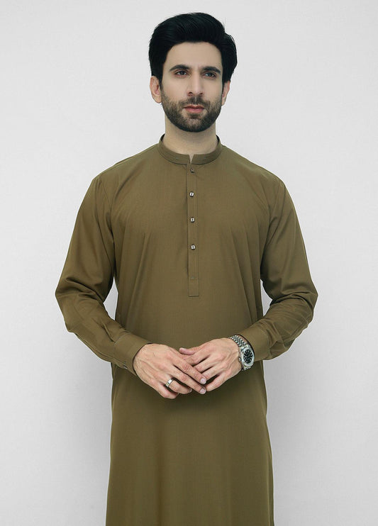 Men's Mehndi Shalwar Kameez