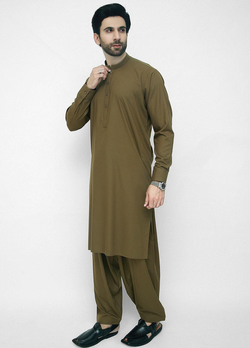 Men's Mehndi Shalwar Kameez