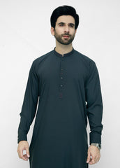 Teal Brown  Men Shalwar Kameez