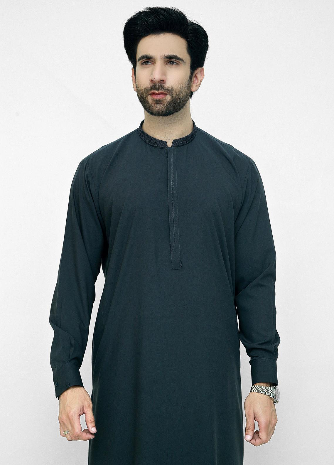 D Teal Men Shalwar Kameez