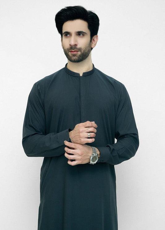 D Teal Men Shalwar Kameez