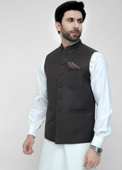 Chocolate Brown Plain Waistcoat