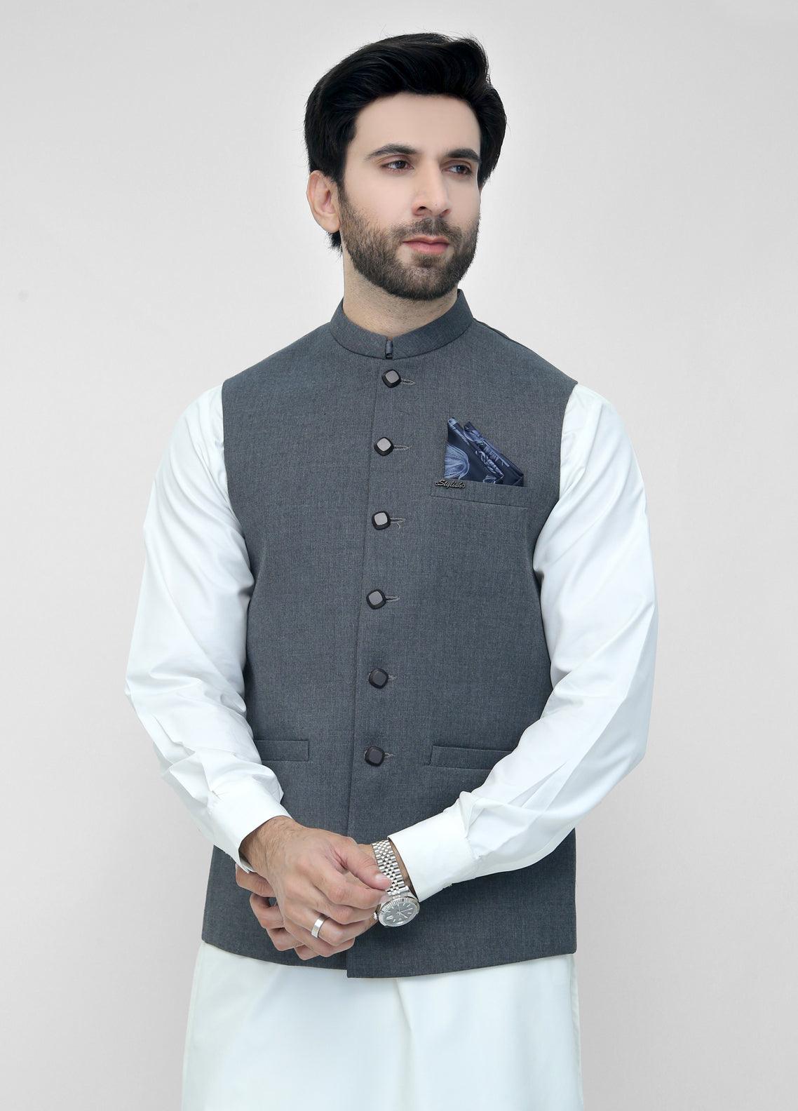 Grey Suiting Waistcoat