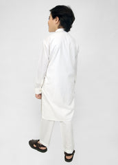 White Kurta Pajama For Kids