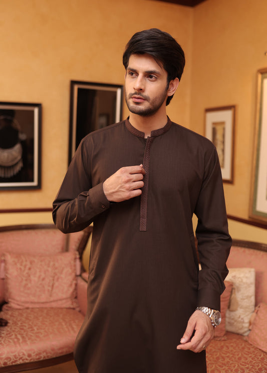 Men's Shalwar Kameez Classic Brown