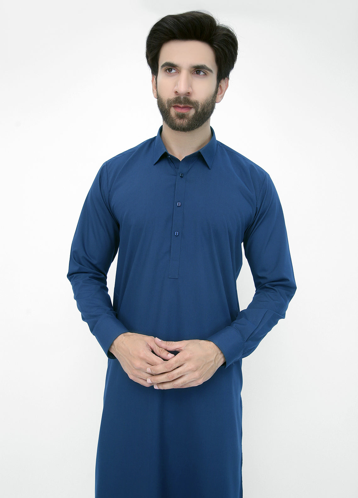 shalwar kameez I light navy blue I Designer Kameez Shalwar I Stylish Kameez Shalwar