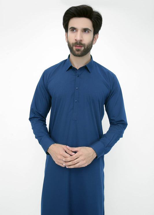 shalwar kameez I light navy blue I Designer Kameez Shalwar I Stylish Kameez Shalwar