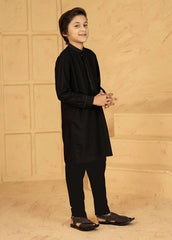 Black Kids Kurta Pajamas
