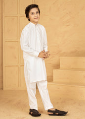 Kids Kurta Pajamas - White