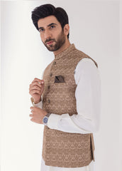 Men Golden Embroidered Waistcoat