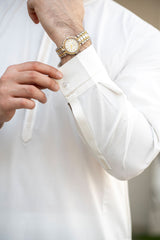 White Embroidered Kurta Trouser C-10210