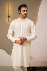 White Embroidered Kurta Trouser C-010219