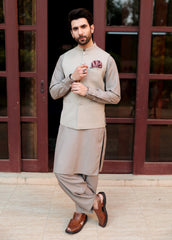 Light Fawn Waistcoat suit