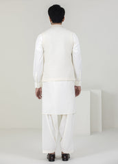 Off-White Embroidered Men's Waistcoat