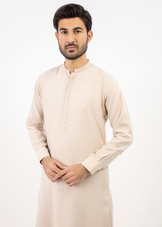 Men's Kameez Shalwar Light Fawn
