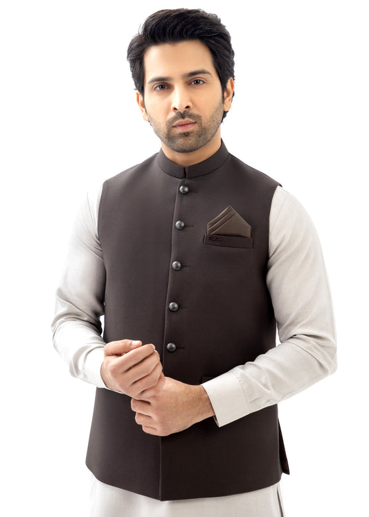 Brown Waistcoat For Men's